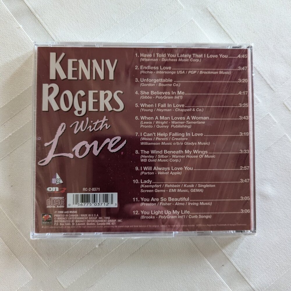Kenny Rogers "With Love" CD - Picture 2 of 3